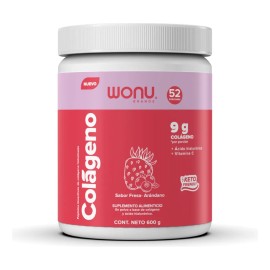 Wonu Colágeno Hidrolizado Polvo Con Ácido Hialurónico 600g