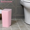 Eleckey Small Trash Can with Lid(Pink) - 2 Pack