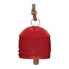 Melrose International Bell Ornament (Set of 2) 7" H Iron/Jute