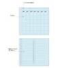 Laconic FLEX LFX-E03 Loose Leaf Monthly Calendar, Free Date