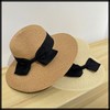 White Fang CZA129 Women's Straw Hat, Large Brim, UV Protection,