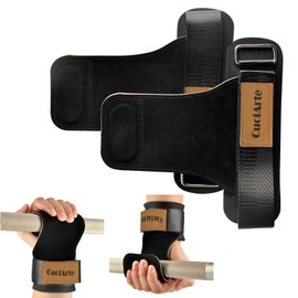 Wrist Straps for Weightlifting, Lifting Straps for Deadlift, Adjustable Neoprene Padded Wrist Wraps for Weightlifting for Men/Women(Pair)