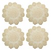 kilofly Handmade Crochet Round Cotton Lace Table Placemats Doilies Value