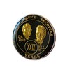 2 Year AA Medallion Metallic Black Founders Tri-Plate Sobriety Chip