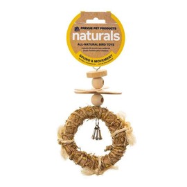 Pervue Pet Products Naturals Sound & Movement Crown Bird Toy,4" L x 1 1/2" W x 8" H