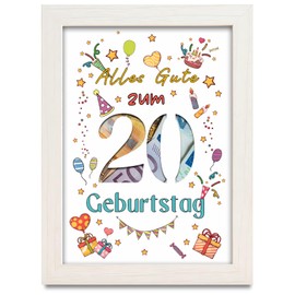 20th Birthday Money Gift, Gifts for 20th Birthday Girl Boy, Money Gifts Happy 20th Birthday, 20th Birthday Decoration, Cool Gift Ideas for 20th Birthday for Friends Family