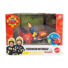 Simba 109252654 Fireman Sam Fire Brigade Motorcycle with Figure and Accessories, 10.5 cm, from 3 Years