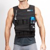 RUNmax 12lb-140lb Weighted Vest (Without Shoulder Pads, 40lb), Black