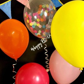 SPICE OF LIFE PARTY BALLOONS PB12-AS Rainbow Mix, Size: Approx. W 3.9 x D 3.9 x H 2.0 inches (10 x 10 x 5 cm)