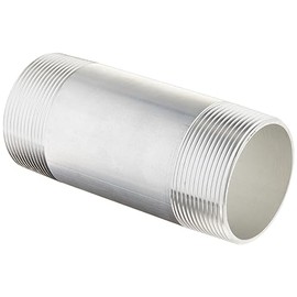 USA SEALING ZUSA-PF-14852 Aluminum Schedule 40 Pipe Nipple Threaded on Both Ends, 2" NPT, 5" Long