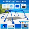 Beach Tent Canopy Pop Up Shade 10x10ft Sun Shelter Portable