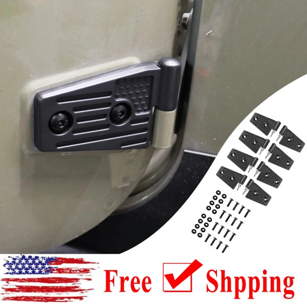 Unbranded For 2007-2017 Jeep Wrangler JK 4Door 8PCS Car Black