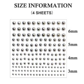 Kinretixia 4 Pieces Lip Studs, Fake Nose Studs, Eyebrow Studs, Non-Penetrating Nose Studs for Sticking on Silver Belly Button Stickers, Cool Punk Y2K, Plastic