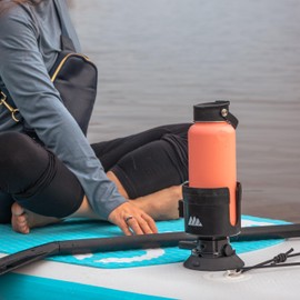 Integral Vacuum Expander - Expanded Cup Holder with Vacuum Pad Mount - 4.5" Suction Cup Holder