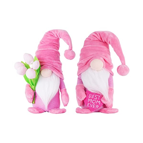 LONEA 2 PCS Mother's Day Gnome Plush - Spring Summer