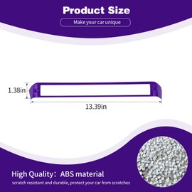 PDKLIN for 2024 Jeep JL Dash Center Vent Trim Cover Purple Compatible with 2024 Jeep Wrangler JL JLU & Gladiator JT Purple Interior Accessories