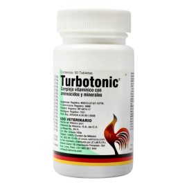 Turbotonic Complejo Vitaminico Aves Vetinova 50 Tabletas