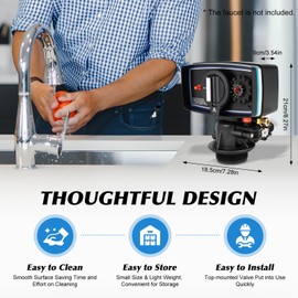 110V 12-Day Time Clock Control Valve 3W Water Purifier Time Control Valve 5600 Whole House Water Softener Control Valve Automatic Operating Mode for Water Filter Softener Resin Tank