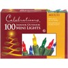 Celebrations Mini Light Set 100 Lights Multi 18" Ul Fuse