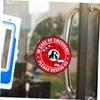 Operitacx 2sets Warning Sign Wall Sticker Pet Emergency Decal Pet