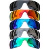 Betterun 5 Pieces Polarized Replacement Lenses for Oakley Batwolf OO9101