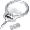 Lupa LED de Mesa con Cuello Flexible y Doble Aumento