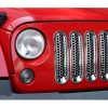 Savadi-Car 7pcs Front Grille Insert Mesh Cover Trim Kit Chrome