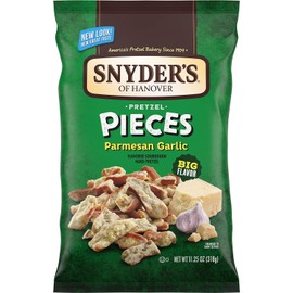 Snyder's of Hanover Flavored Pretzel Pieces, 4-Pack 11.25 oz. Bags (Garlic Parmesan)