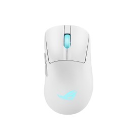 ASUS ROG Keris II Origin White Wireless RGB Gaming Mouse Ergonomic FPS Esport 65g Lightweight ROG AimPoint Pro 42,000 DPI, ROG Micro Switches II, ROG SpeedNova, Bluetooth, 2.4GHz RF, USB-C, White