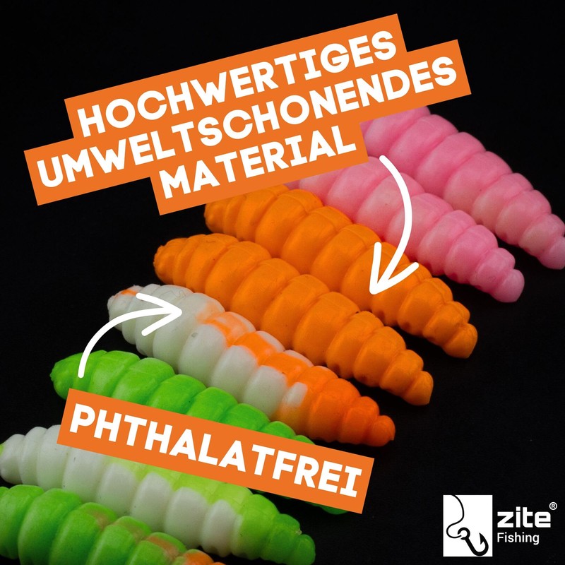 Zite Fishing Attracta Larv Floating | Pack of 8 Flavoured