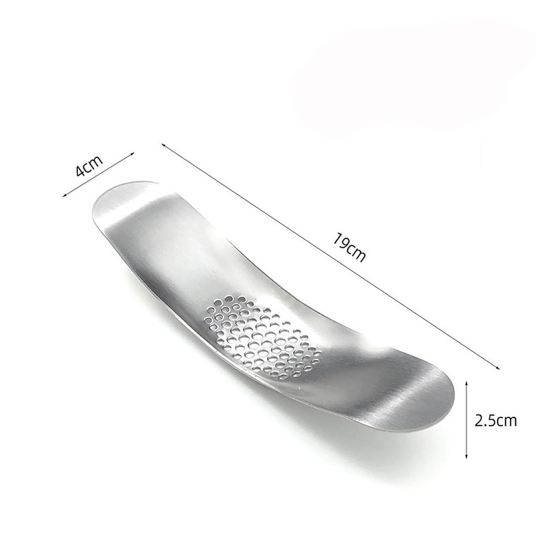 Stainless Steel Garlic Crusher 2 PCS, Household Garlic Mincer Press