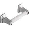 Moen P5050 Soporte de papel de baño, contemporáneo, blanco (White