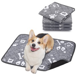 Washable Pee Pads for Dogs, Ownpets Larger 4 Packs Dog Pee Pads, Washable, Reusable and Non-Slip Pads Training Pad for Whelping, Training, Potty and Playpen Mat,17.8”x23.6”