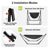 Chloraeon 2-in-1 Kids Hammock & Swing Chair - Adjustable Folding