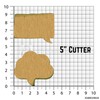 Sweet Prints Inc Set of 2 Speech/Text Bubble Cookie Cutter