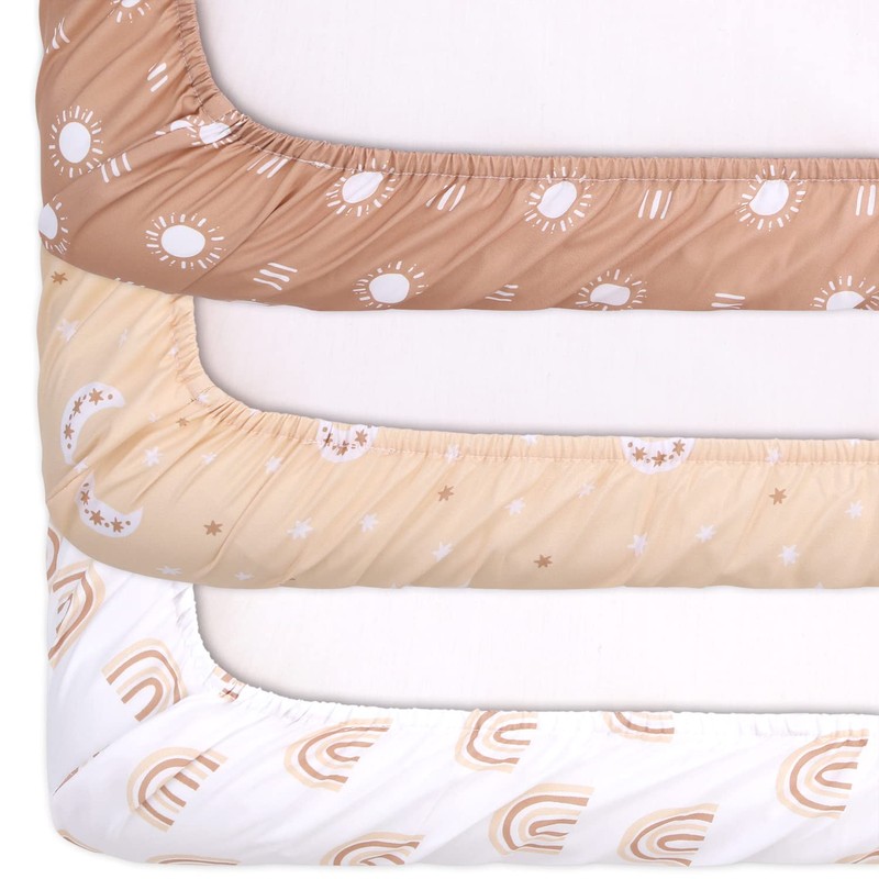 The Peanutshell Mini Crib Sheet Set - 3 Pack -
