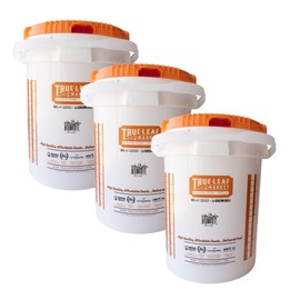 5 Gallon Bucket with Easy On/Off Ratcheting Lid - 3 Buckets - HDPE, Food Grade, BPA Free - Gardening & Composting Info - All Purpose Pail