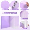 Qilery 6 Pcs 10 Pocket Pastel Folder Bulk Plastic Spiral