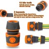 Lvpradior Garden Hose Nozzle, 8 Watering Patterns, High Pressure, Metal