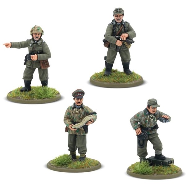 German Army Platoon Commanders - 28mm Scale Miniatures for Bolt