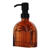 2 Pack Glass Soap Dispenser Bathroom, 9 Oz Kitchen Soap