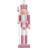 BESPORTBLE Pink Nutcracker Christmas Decorations, Pink Nutcracker Soldier Wooden Nutcracker