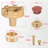 Bedalio RK-22MH Outside Faucet Repair Kit Metal Handle Compatible with