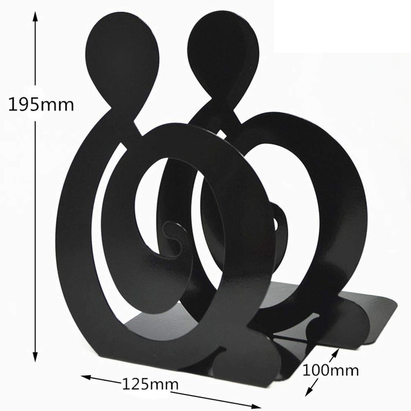 Heavy Duty Bookends Metal Book Holders Book Ends for Shelves