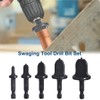 SeonFook 5pcs Swaging Tool Drill Bit Set Copper Pipe Flaring