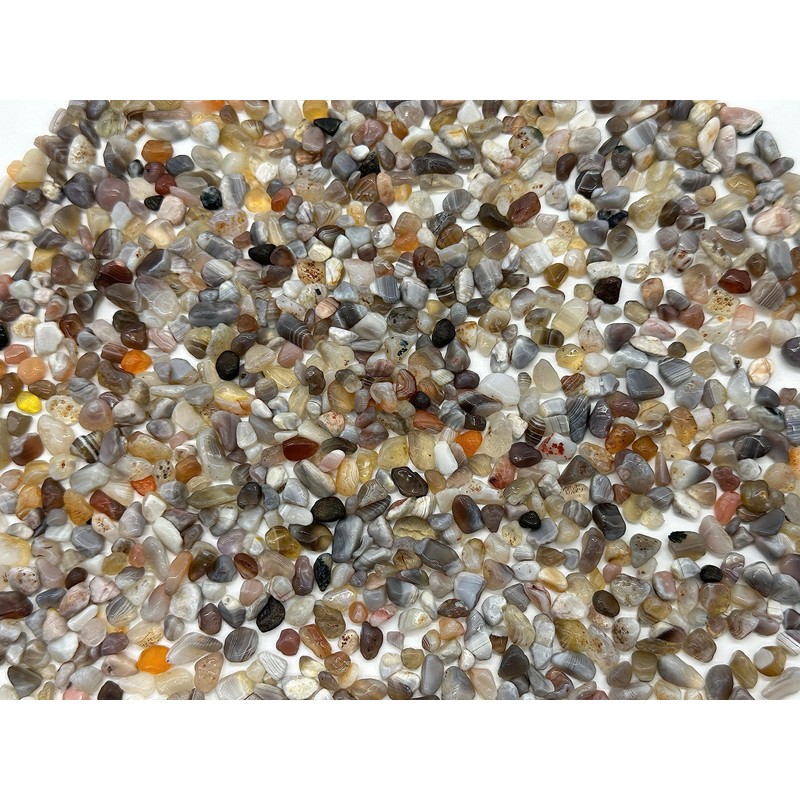 Botswana Agate Chips – Natural Mini Botswana Agate Stones, Crushed
