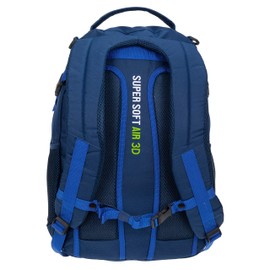 RBMF Elephant Hero Signature School Backpack + Pencil Case + Bag + Bottle Set of 4, Cyber Camo Blue Neon, School backpack