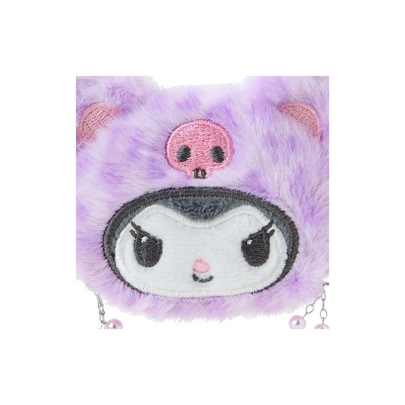 Sanrio G-Bear 981427 Face-Shaped Hair Clip, Kuromi