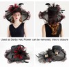 yrsZX Organza Church Derby Hats for Women Wedding Tea Party