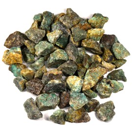 Chrysocolla Rough Stone Natural Blue Green Orange Crystal Cab Mineral Gemstone Rock for Carving from Madagascar - 20PCS